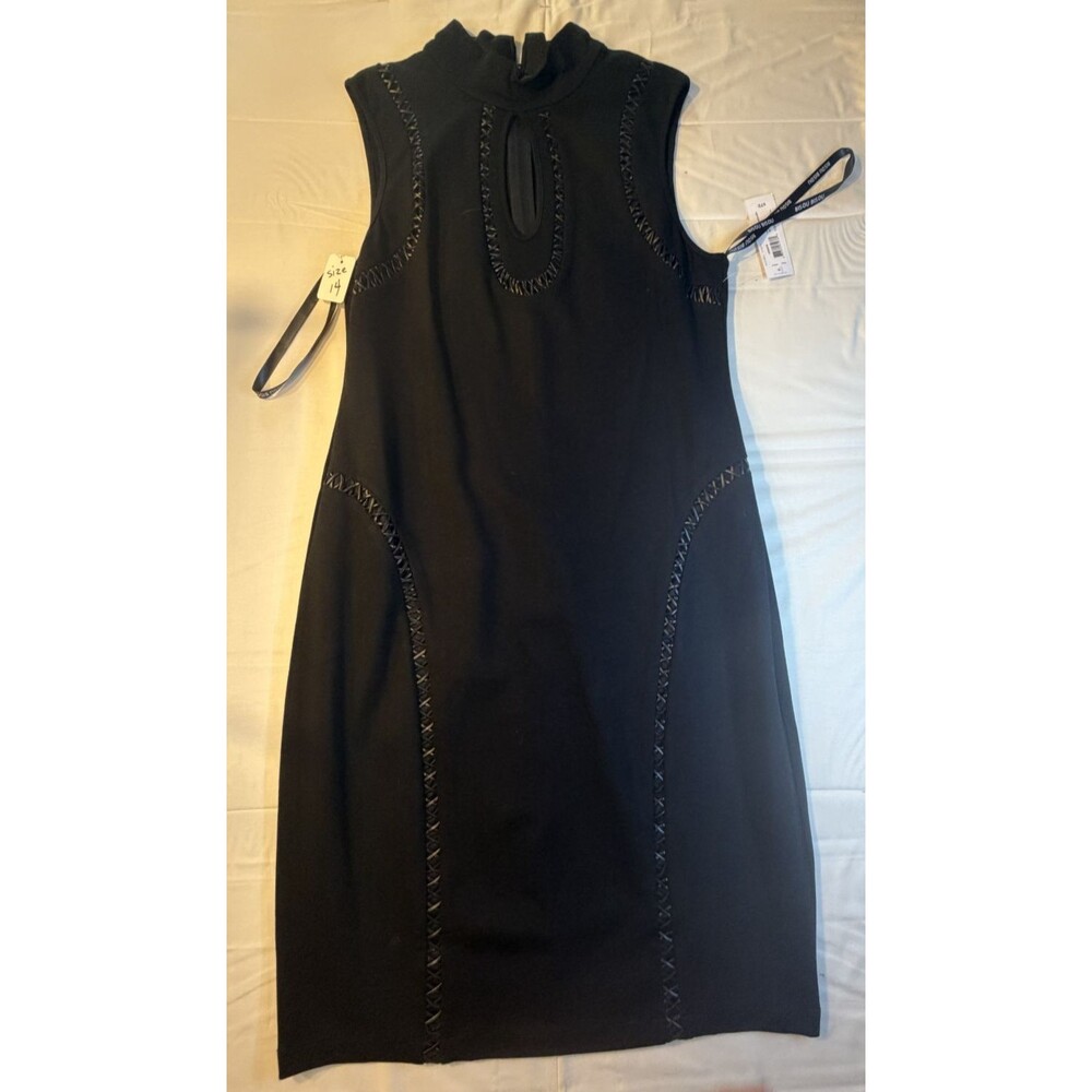 🖤✨ Bisou Bisou by Michele Bohbot Black Cocktail Dress – Women’s Size 14 👗💃